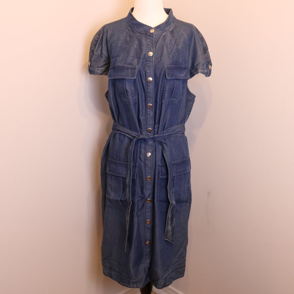 Gorgeous Belted Denim Dress
